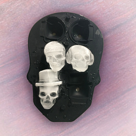 3D Mold Skull Silicone Ice Box