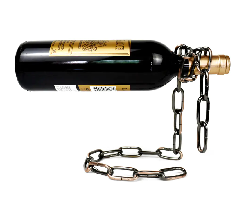 Magic Iron Chain Wine Bottle Holder - Luxuries