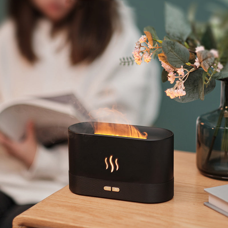 Simulation Flame Effect Mist Humidifier - Luxuries