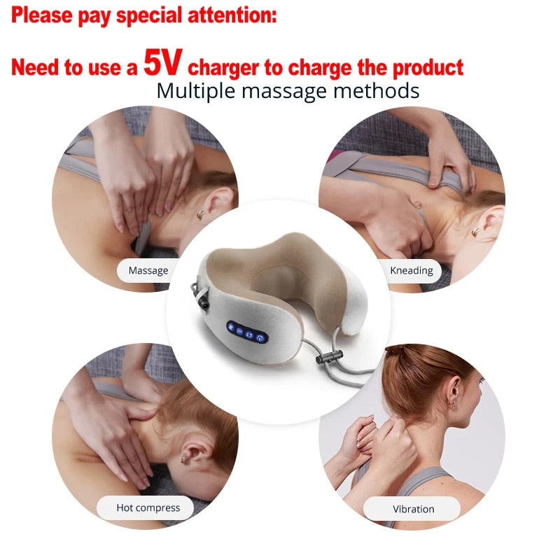 Neck Massager U Shaped Pillow - Luxuries