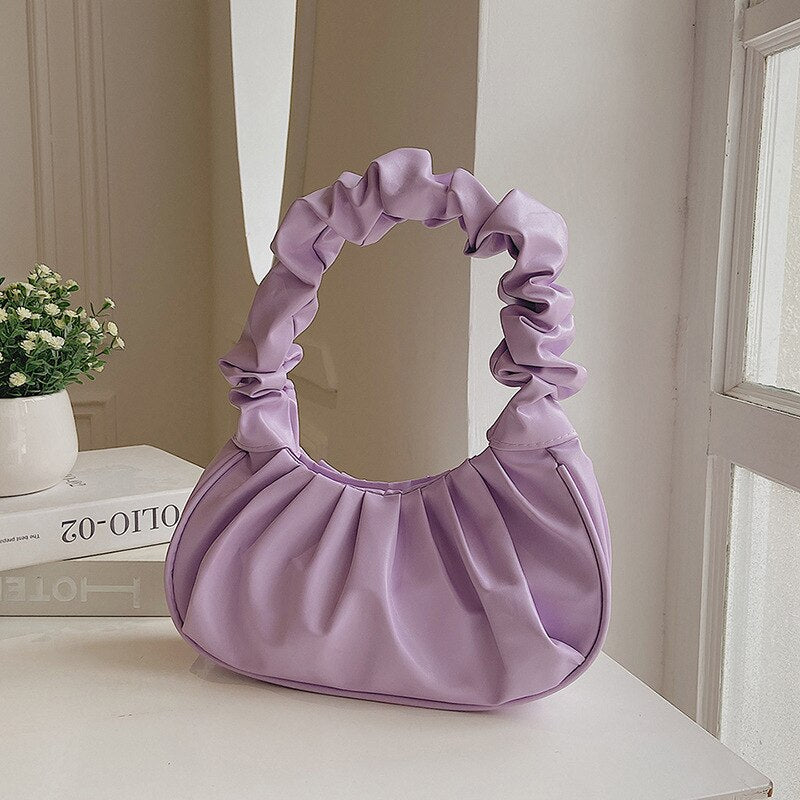 Women's Pleated Cloud Handbags in 9 colours - Luxuries
