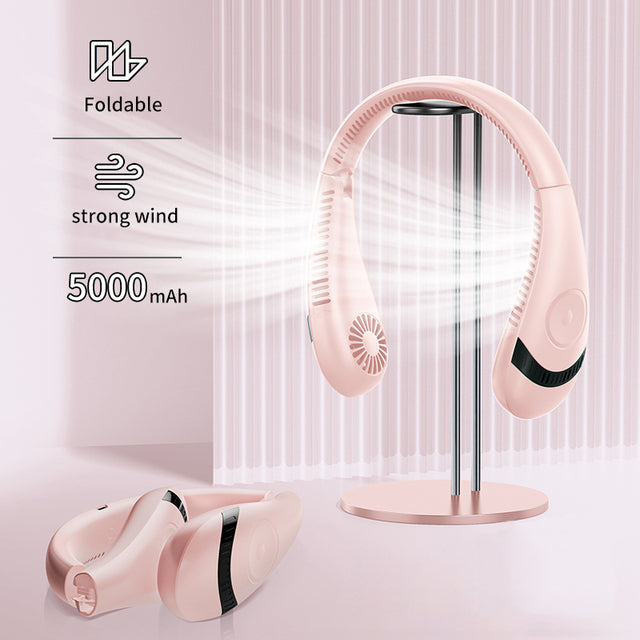 Hanging Neck Foldable Fan - Luxuries