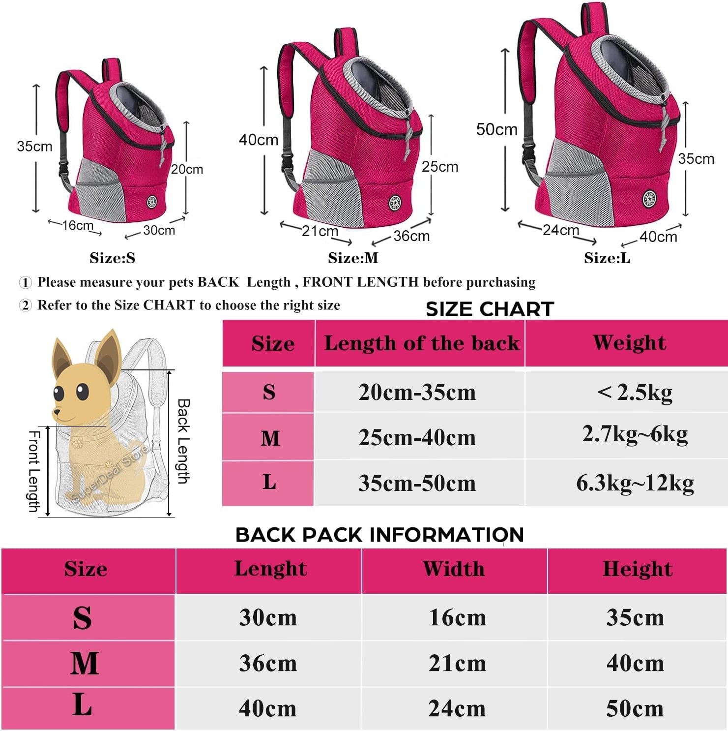 Pet Travel Carrier Bag - Luxuries