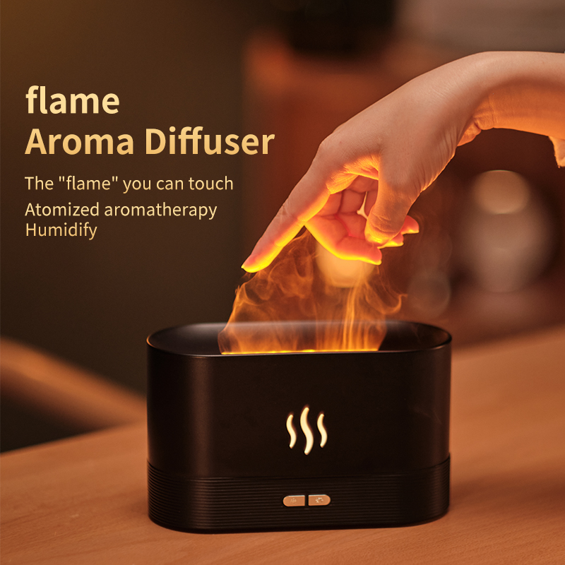 Simulation Flame Effect Mist Humidifier - Luxuries