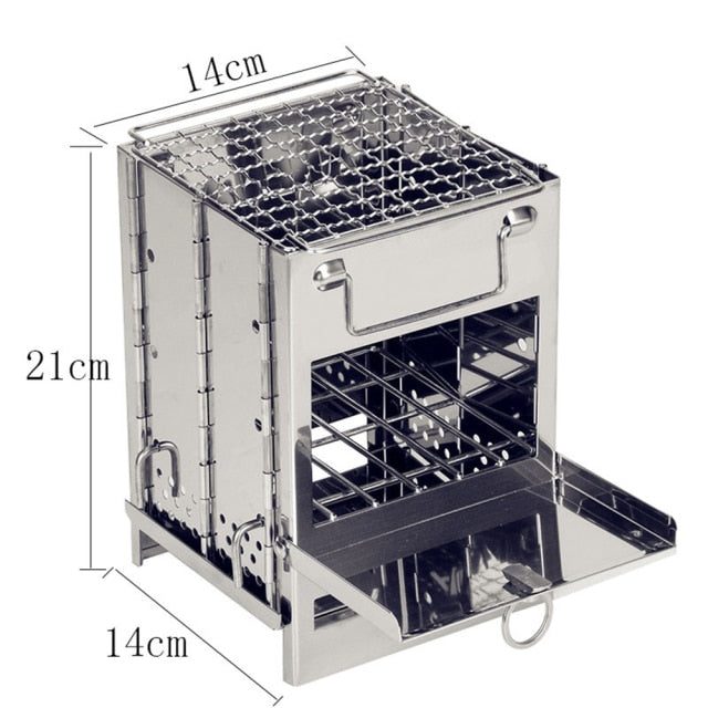 Mini Outdoor Portable Firewood Stove - Luxuries