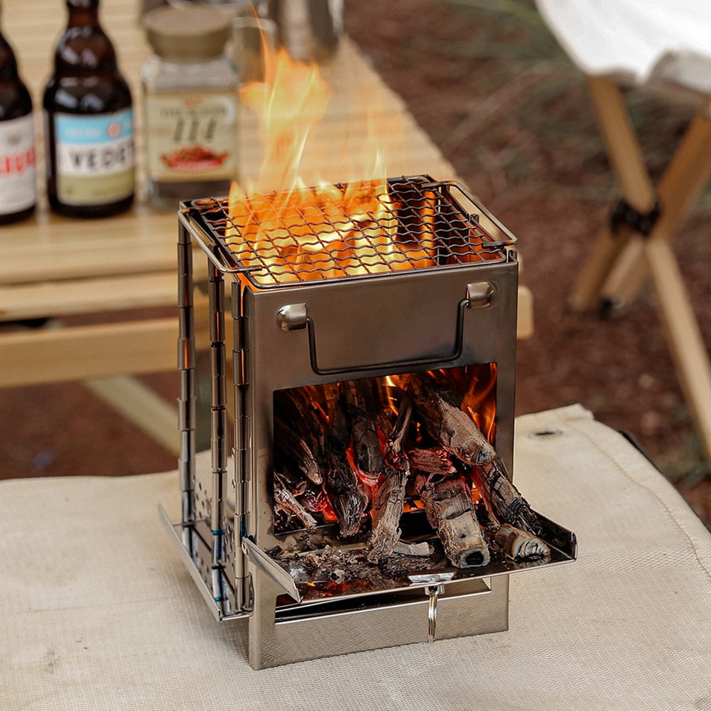 Mini Outdoor Portable Firewood Stove - Luxuries