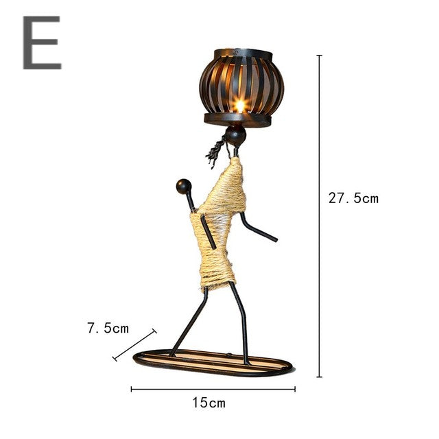 Little Man Candle Holder – Unique Decorative Candle Holder for Home Decor