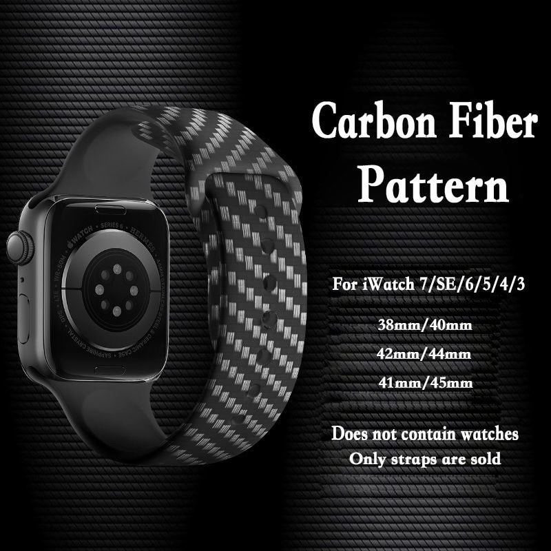 Carbon Fiber Strap For Apple Watches - Luxuries