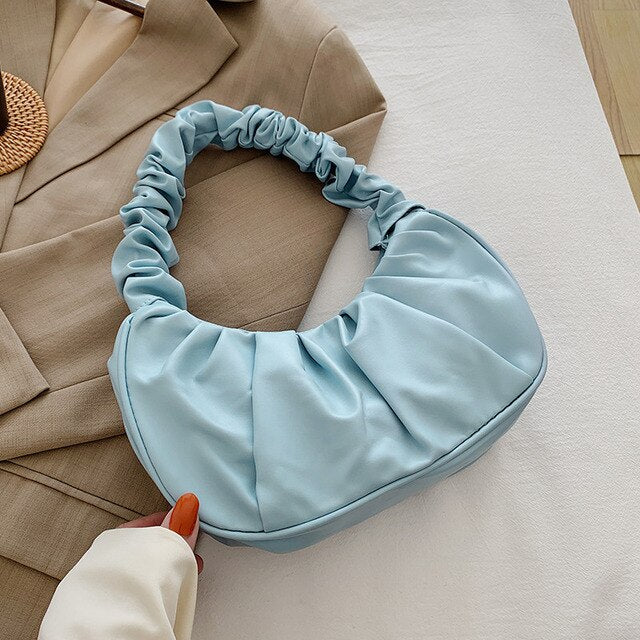 Women's Pleated Cloud Handbags in 9 colours - Luxuries