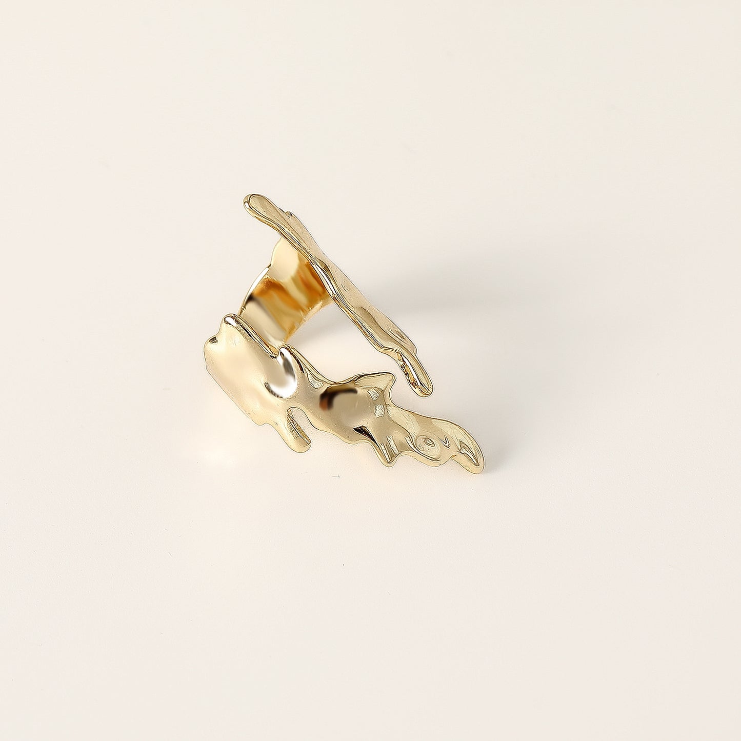 Flame Motif Plated Rings - Luxuries