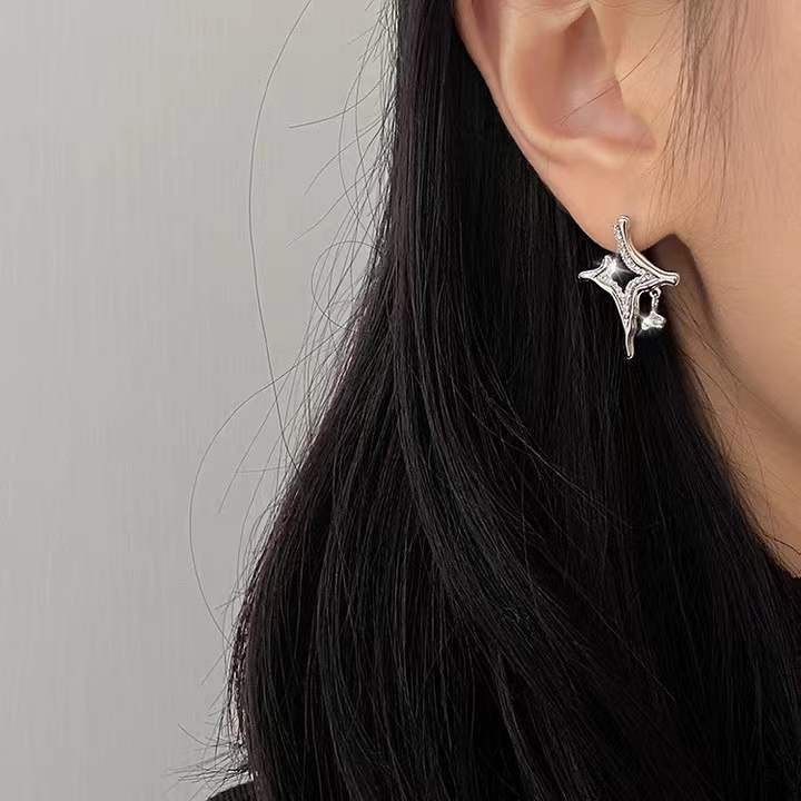 Asterism Rhinestone Earrings - Luxuries