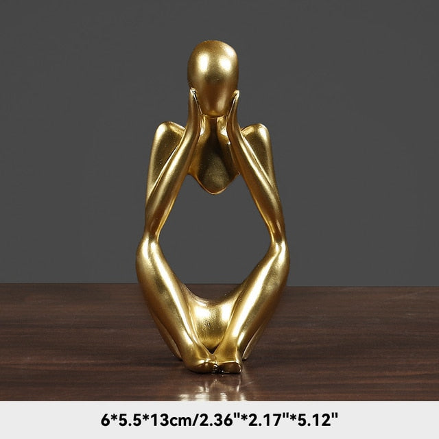 The Thinker Abstract Figurine - Luxuries