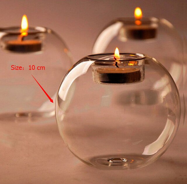 Round Hollow Candle Glass - Luxuries